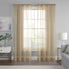  Eclipse Livia Sheer Rod Pocket Curtain Panel - Linen - Bonton