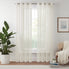  Eclipse Livia Sheer Rod Grommet Curtain Panel - Ivory - Bonton