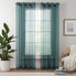  Eclipse Livia Sheer Rod Grommet Curtain Panel - Teal - Bonton