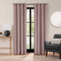  Velvet Blackout Grommet Curtain Panel - Dusty Rose - Bonton