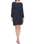  Donna Morgan Raglan Sleeve Asymmetrical Mini Dress - NAVY BLAZER - Bonton