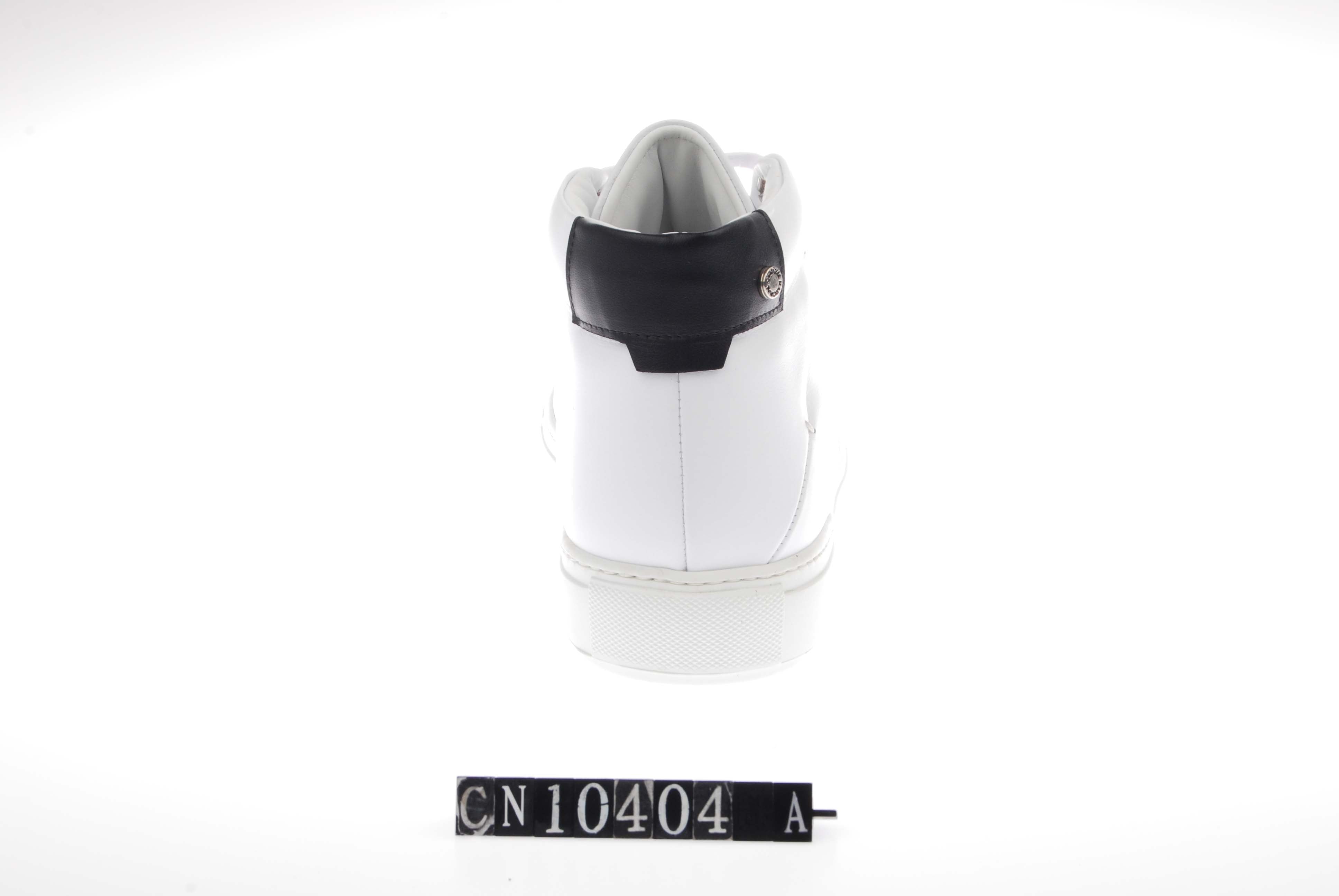  Costume National Logo Stripe High Top Sneaker - White - Bonton