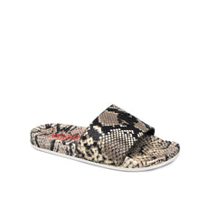 Snake Skin Leather Sport Slide