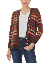 Jersey Stripe Long Varsity Cardigan