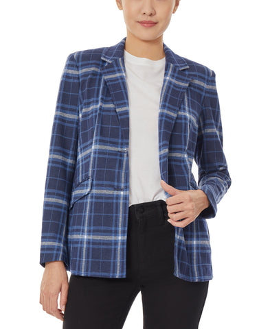 Plaid Two Button Jacket