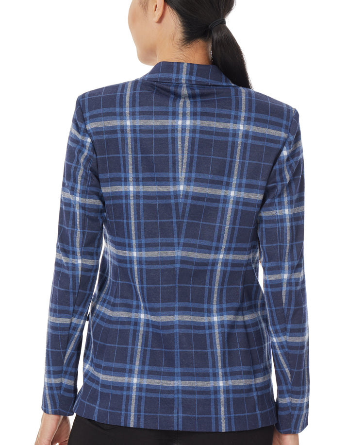 Plaid Two Button Jacket