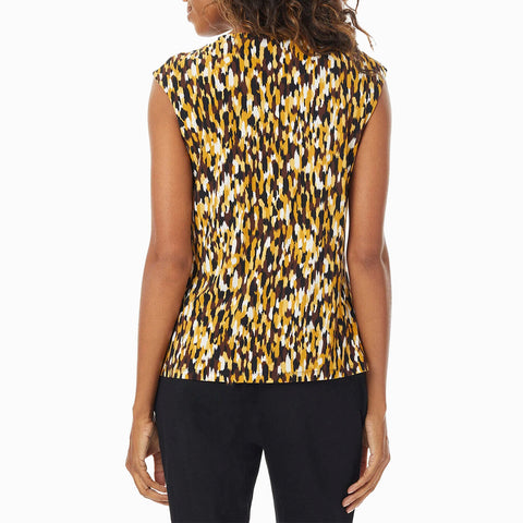 Keyhole Cami with Cap Sleeve Printed Ity