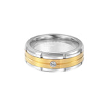 Men's Spinner CZ Ring with Stone