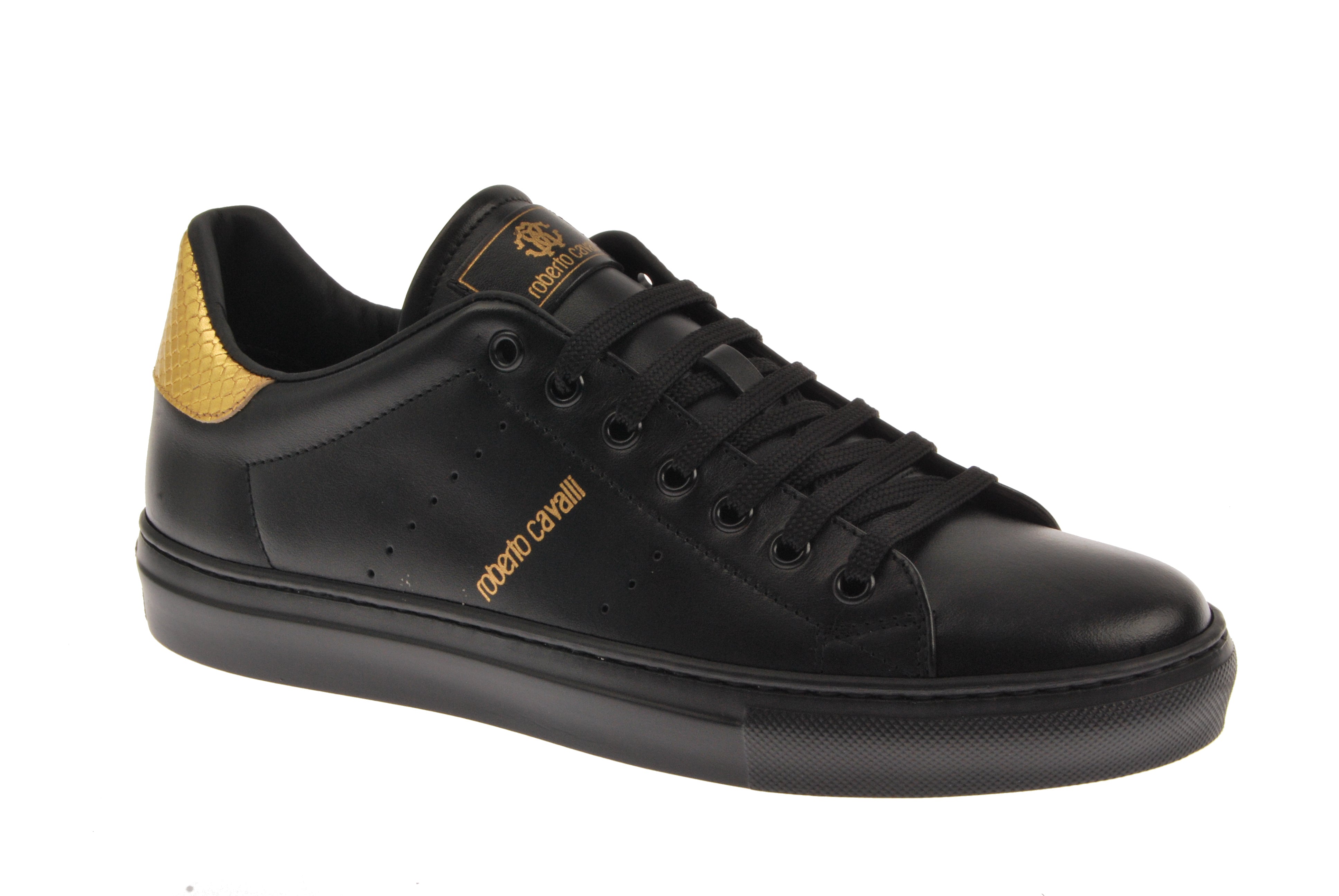  Low Profile LU Sneaker With Gold Detail - Black - Bonton