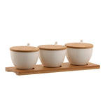 Ripple Set of 3 Bowls with Tray