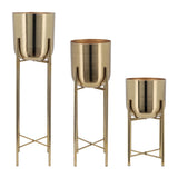 Set of 3 Planters on Stand