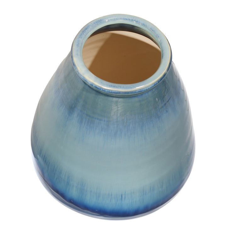 Reactive Blue Vase