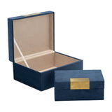 Velveteen Jewelry Box Set of 2