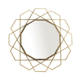 Gold Geometric Mirror