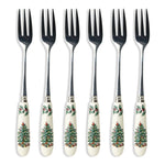 Christmas Tree Pastry Forks Set of 6