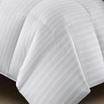 All Seasons Cotton Damask Stripe Down Alternative Comforter