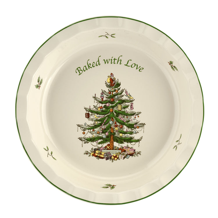 Christmas Tree Baked with Love Pie Dish