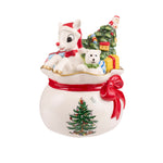 Christmas Tree Rudolph Candy Bowl