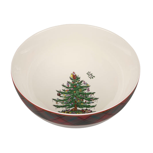 Christmas Tree Tartan Bowl