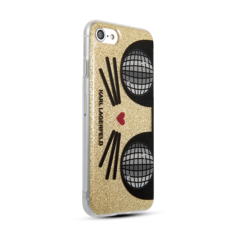 iPhone 12 mini - PU Leather Pink Ikonik Outline Embossed And Metal Logo - Karl Lagerfeld