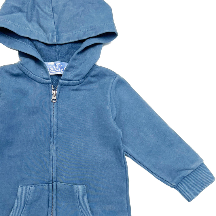 Hooded Coverall with Acid Wash