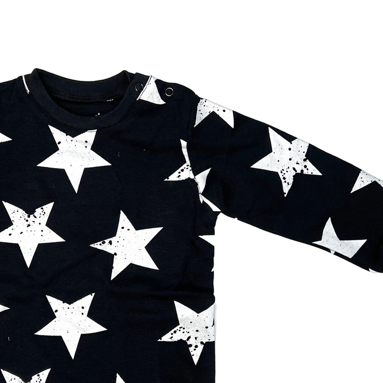 Printed Star L/S Tee Set