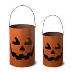 Set of 2 Halloween Jack O Lantern Bucket