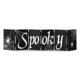 19.25"L Halloween Wooden Hinged Table Sign