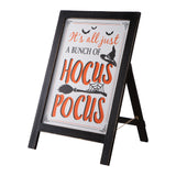 24"H Halloween Wooden Standing Easel Sign Decor or Hanging Décor (Two Function)