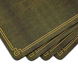 Shagreen Leather Placemats Set of 4
