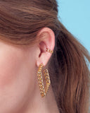 Square Cuban Link Earrings