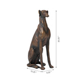 Sitting Greyhound Dog Statue 30.25"H