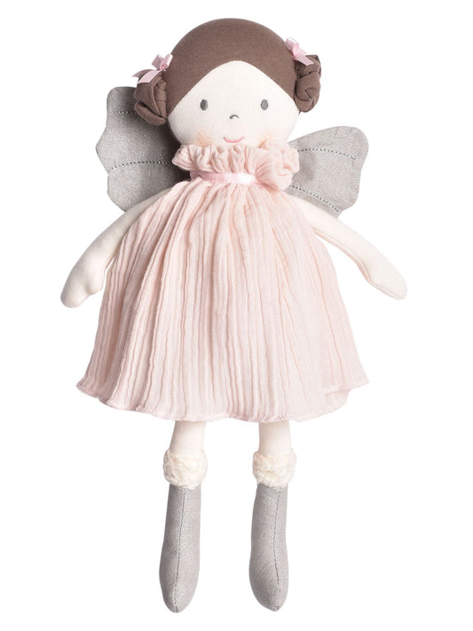 Angelina Ragdoll in Pink Dress Featuring Silver Wings