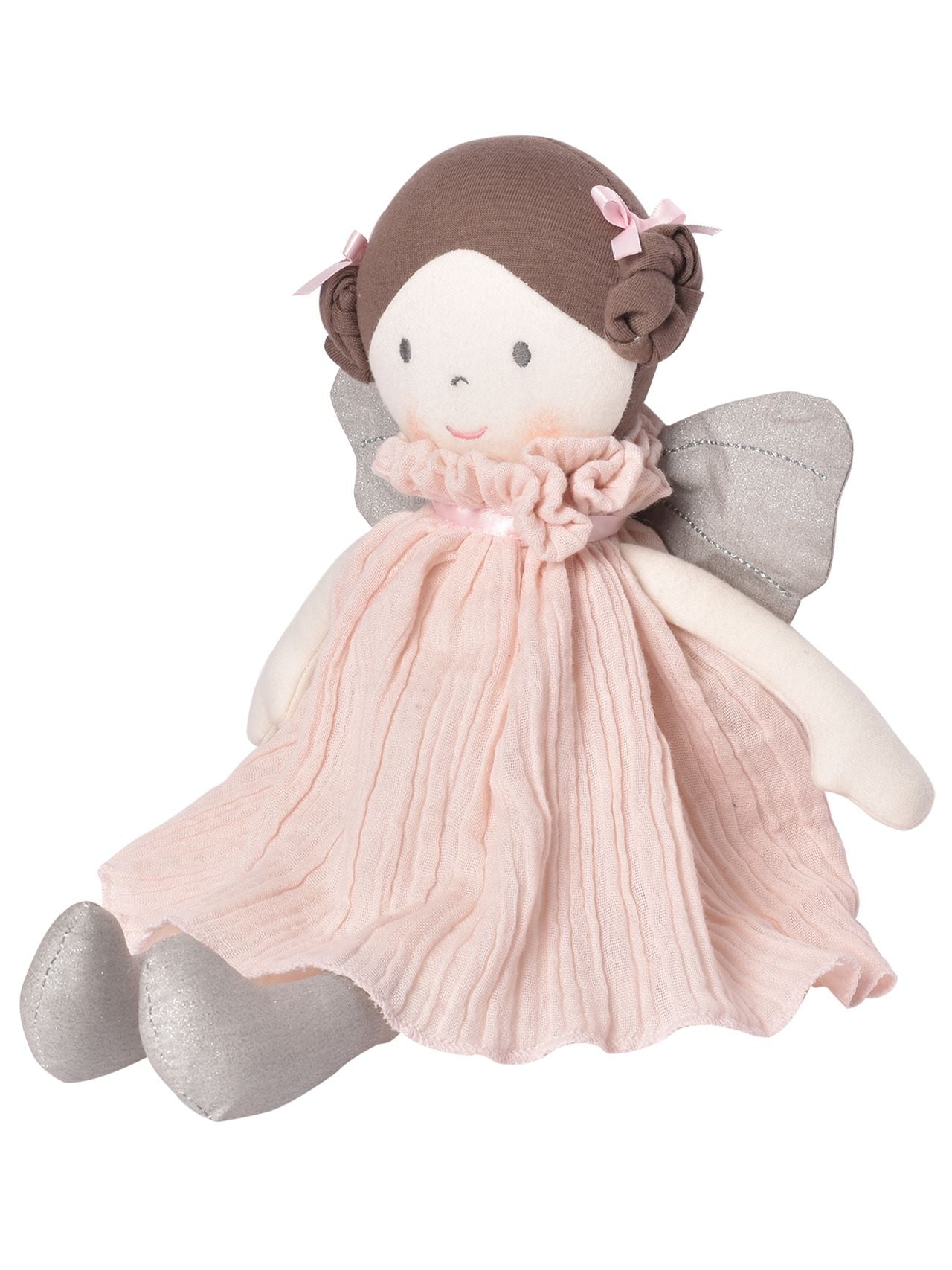  Angelina Ragdoll in Pink Dress Featuring Silver Wings - Pink - Bonton