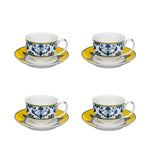Castelo Branco Coffee Cups & Saucers Set of 4