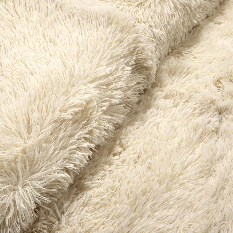 Emma Faux Fur Comforter Set, Lush Decor