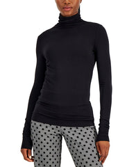 Black Seamless Turtleneck