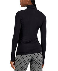 Black Seamless Turtleneck