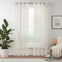 Livia Sheer Rod Grommet Curtain Panel