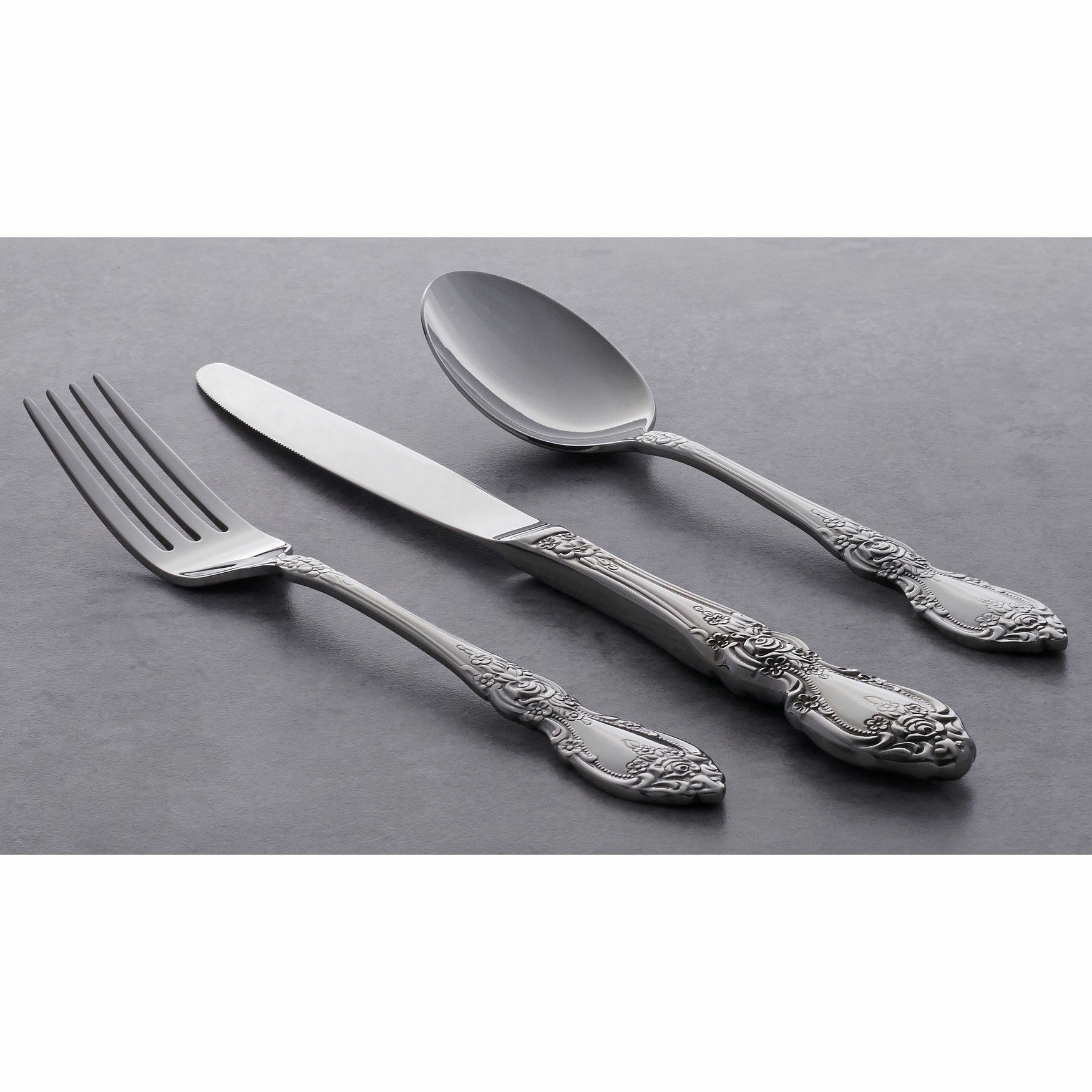  Oneida Wordsworth 45-Piece Flatware Set - Stainless Steel - Bonton