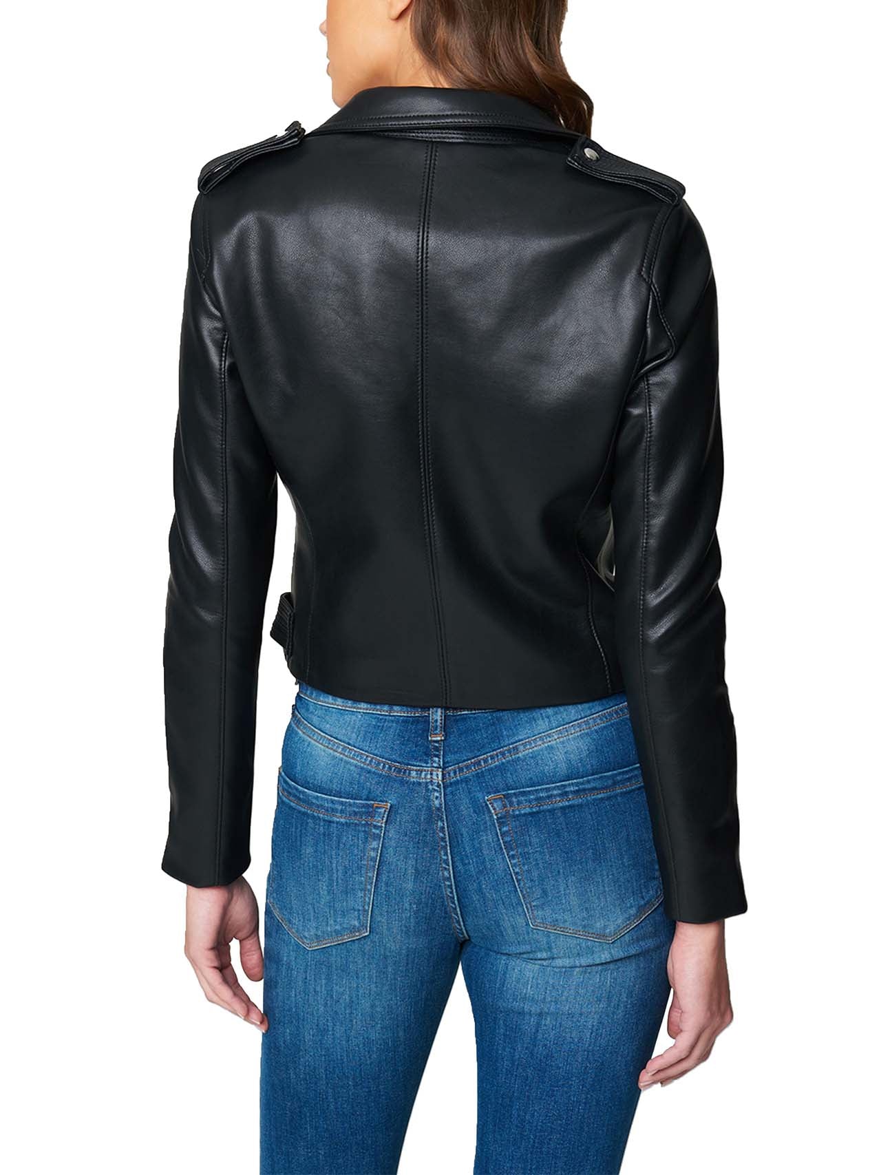  BlankNYC Vegan Leather Racer Jacket - Black - Bonton