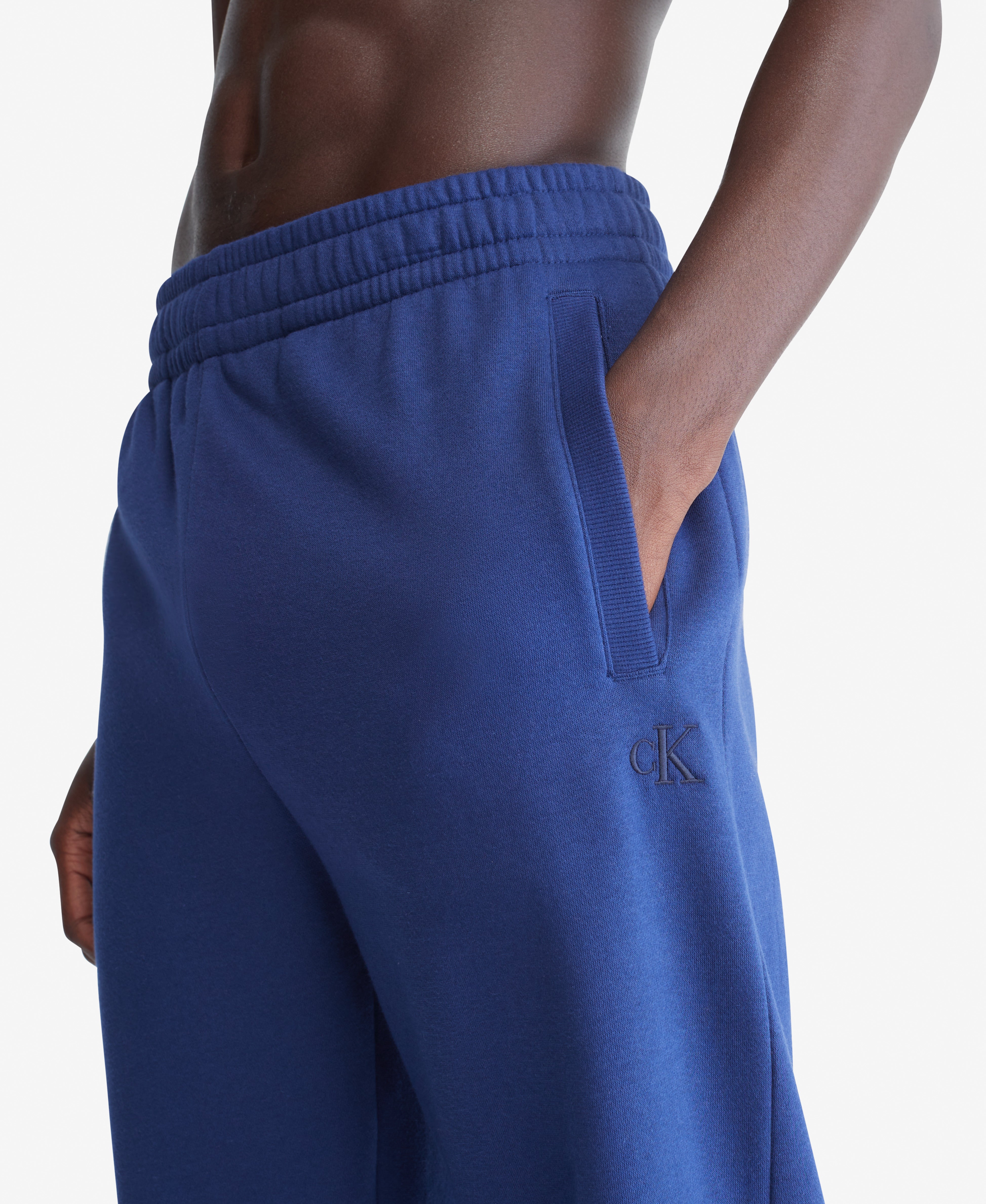  Calvin Klein Archive Logo Fleece Jogger - Blue Lake - Bonton