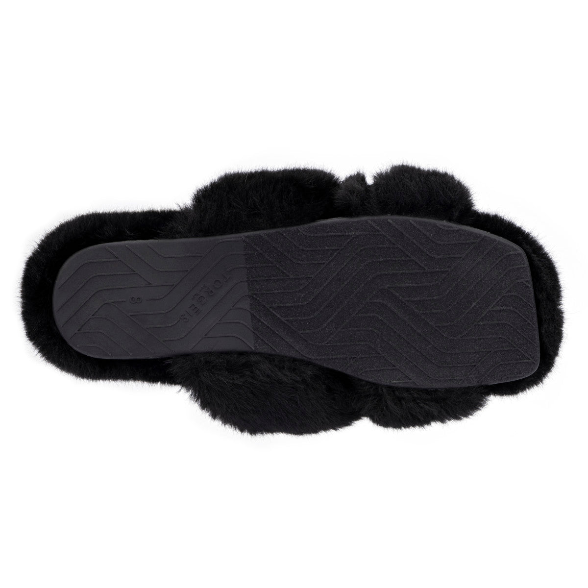  Women's Luna Furry Slides - Black - Bonton