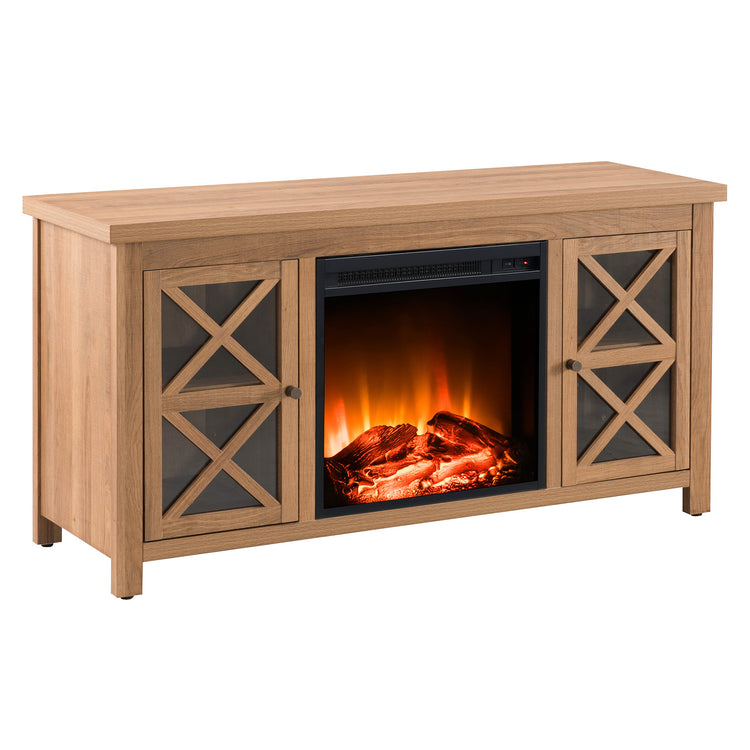 Hiram TV Stand with Log Fireplace for TV's up to 55"