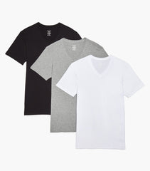 3 Packs Cotton V-neck Tee