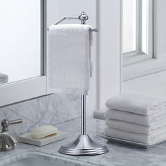 Heavy Weight Classic Decorative Metal Fingertip Towel Holder Stand for Bathroom