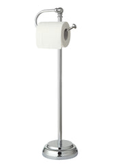 Classic Bathroom Free Standing Toilet Tissue Paper Roll Holder Stand