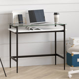 Aben 36'' Wide Desk with Faux Marble Shelf