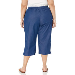 Plus Denim Capri