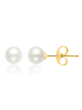 Genuine Pearl Stud Earrings